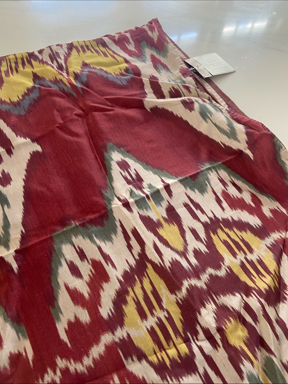 Pottery Barn Maroon Ikat Pillow Cover - Picture 13 of 15